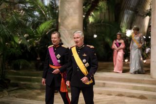 (from left to right) HRH the Grand Duke; HM the King of Belgians; HRH the Grand Duchess; HM the Queen of the Belgians