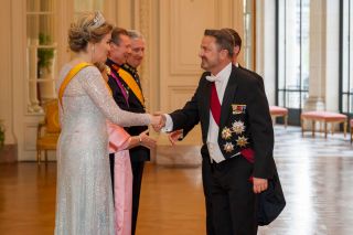 (from left to right) HM the Queen of the Belgians; HRH the Grand Duchess; HRH the Grand Duke; HM the King of Belgians; Xavier Bettel, Vice Prime Minister, Minister for Foreign Affairs and Foreign Trade, Minister for Development Cooperation and Humanitarian Affairs 