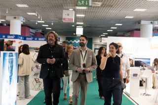 Guy Daleiden, Eric Thil et Maud Amson, directrice Ventes et Opérations du Marché du FIlm de Cannes