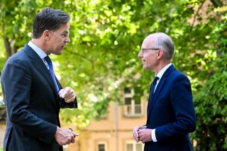 ( l. to r.) Mark Rutte, Prime Minister of the Kingdom of the Netherlands; Luc Frieden, Prime Minister