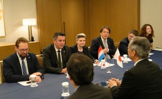  Meeting with Lex Delles, Minister of the Economy, SME, Energy and Tourism and Dr. Hiroshi Yamakawa, President JAXA