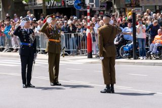 (from left to right) Pascal Peters, General Director of the Luxembourg Police; General Steve Thull, Army Chief of Staff