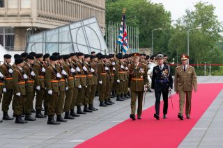 (from left to right) General Steve Thull, Chief of Staff of the Army; Pascal Peters, Director General of the Grand Ducal Police (Police Lëtzebuerg)