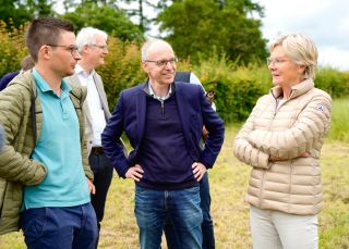  	Visite du projet d’irrigation de la ferme biologique de la famille Fischbach à Enscherange