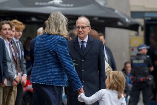 (de g. à dr.) Lydie Polfer, bourgmestre de la Ville de Luxembourg ; Luc Frieden, Premier ministre