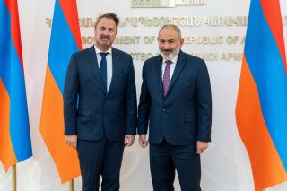 (from l. to r.) Xavier Bettel, Minister for Foreign Affairs and Foreign Trade, Minister for Cooperation and Humanitarian Affairs; Nikol Pashinyan, Prime Minister of the Republic of Armenia.