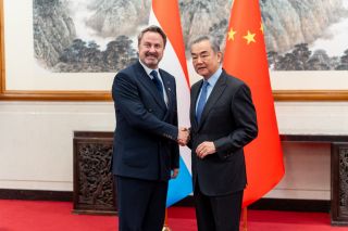 (l. to r.) Xavier Bettel, Minister for Foreign Affairs and Foreign Trade; Wang Yi, Minister for Foreign Affairs of the Republic of China