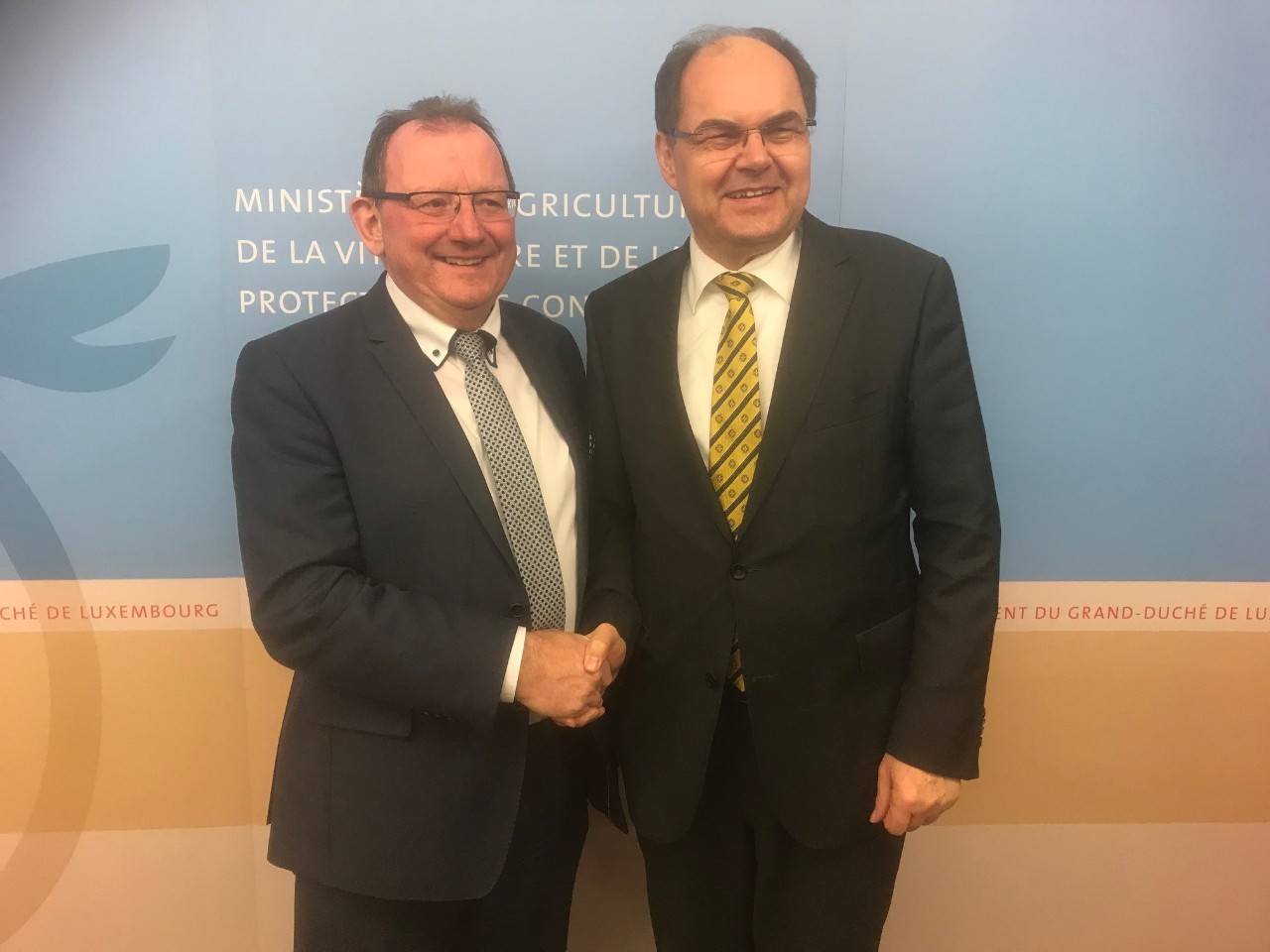 Bilaterales Treffen der beiden Landwirtschaftsminister Fernand Etgen und Christian Schmidt