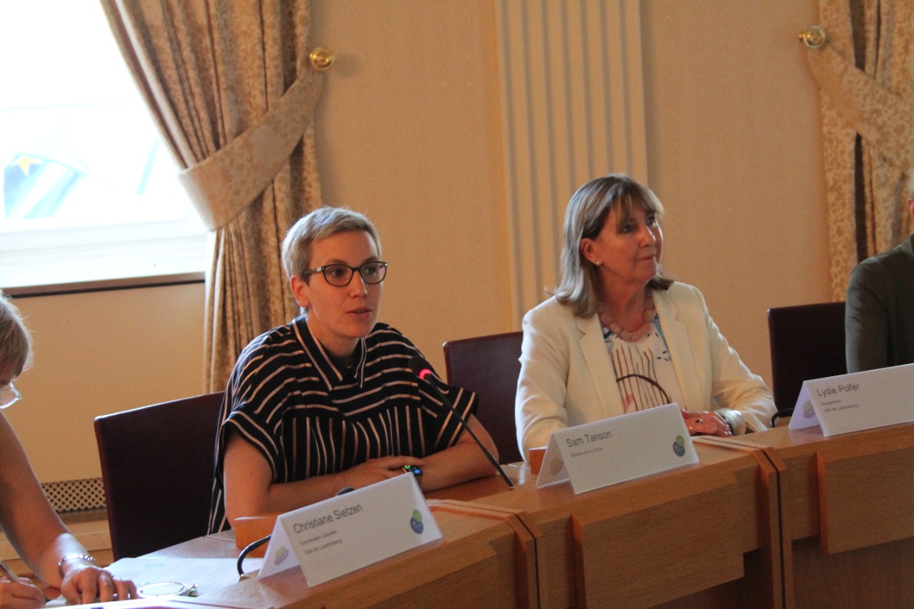 Sam Tanson et Lydie Polfer, bourgmestre de la Ville de Luxembourg