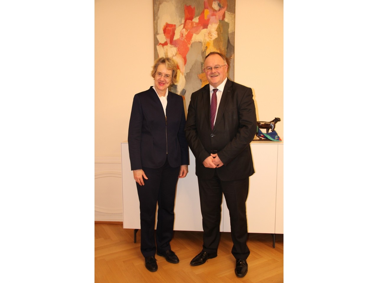 Entrevue de Melitta Schubert, ambassadeur de l’Autriche et Romain Schneider, ministre de l'Agriculture, de la Viticulture et du Développement rural