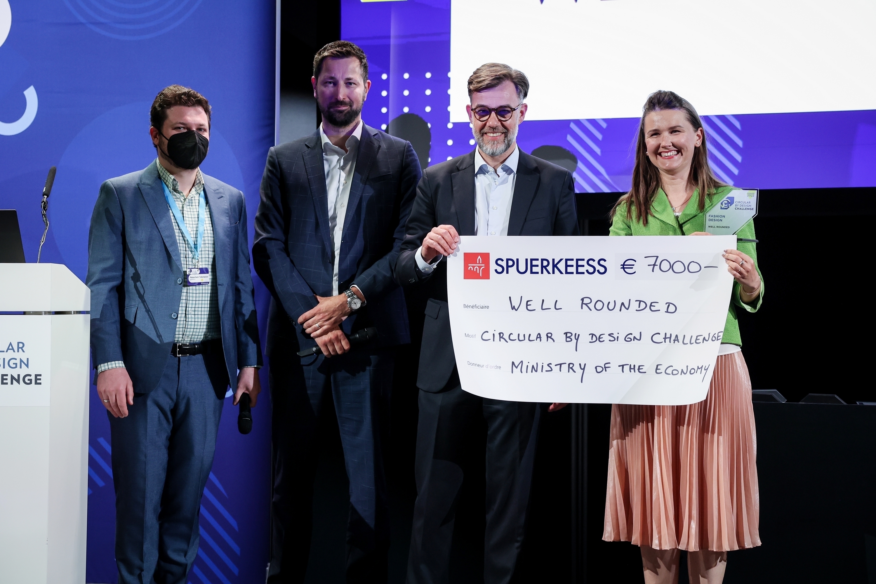 Franz Fayot participated in the awards ceremony of the second edition of  the Circular by Design Challenge - The Luxembourg Government