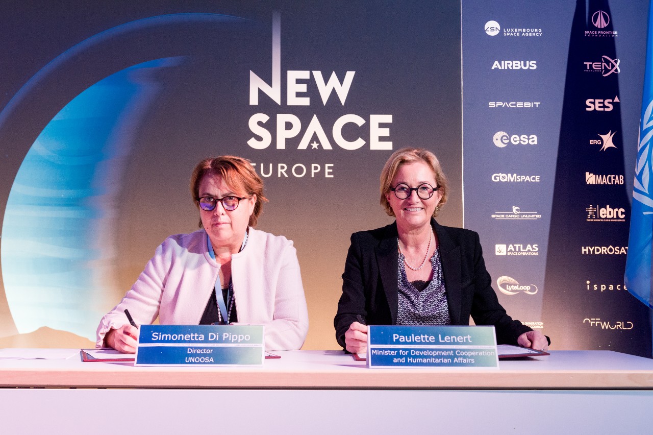 Signature du projet "Space Law for New Space Actors"
