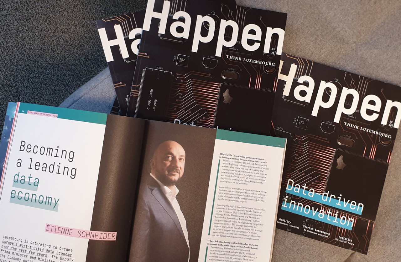Couverture du magazine "Happen"