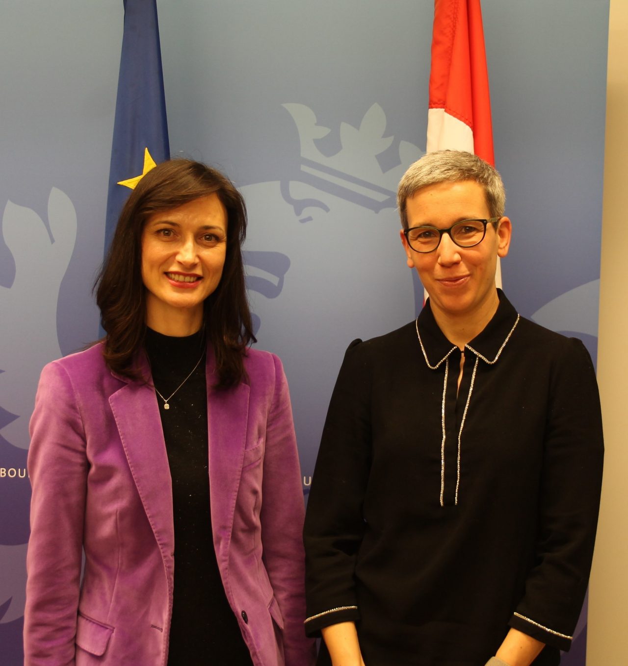 Entrevue entre Mariya Gabriel, commissaire européenne pour l'Innovation, la Recherche, la Culture, l'Éducation et la Jeunesse; Sam Tanson, ministre de la Culture