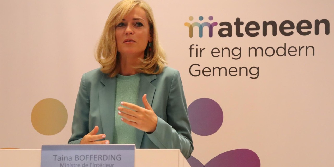 Taina Bofferding, ministre de l'Intérieur