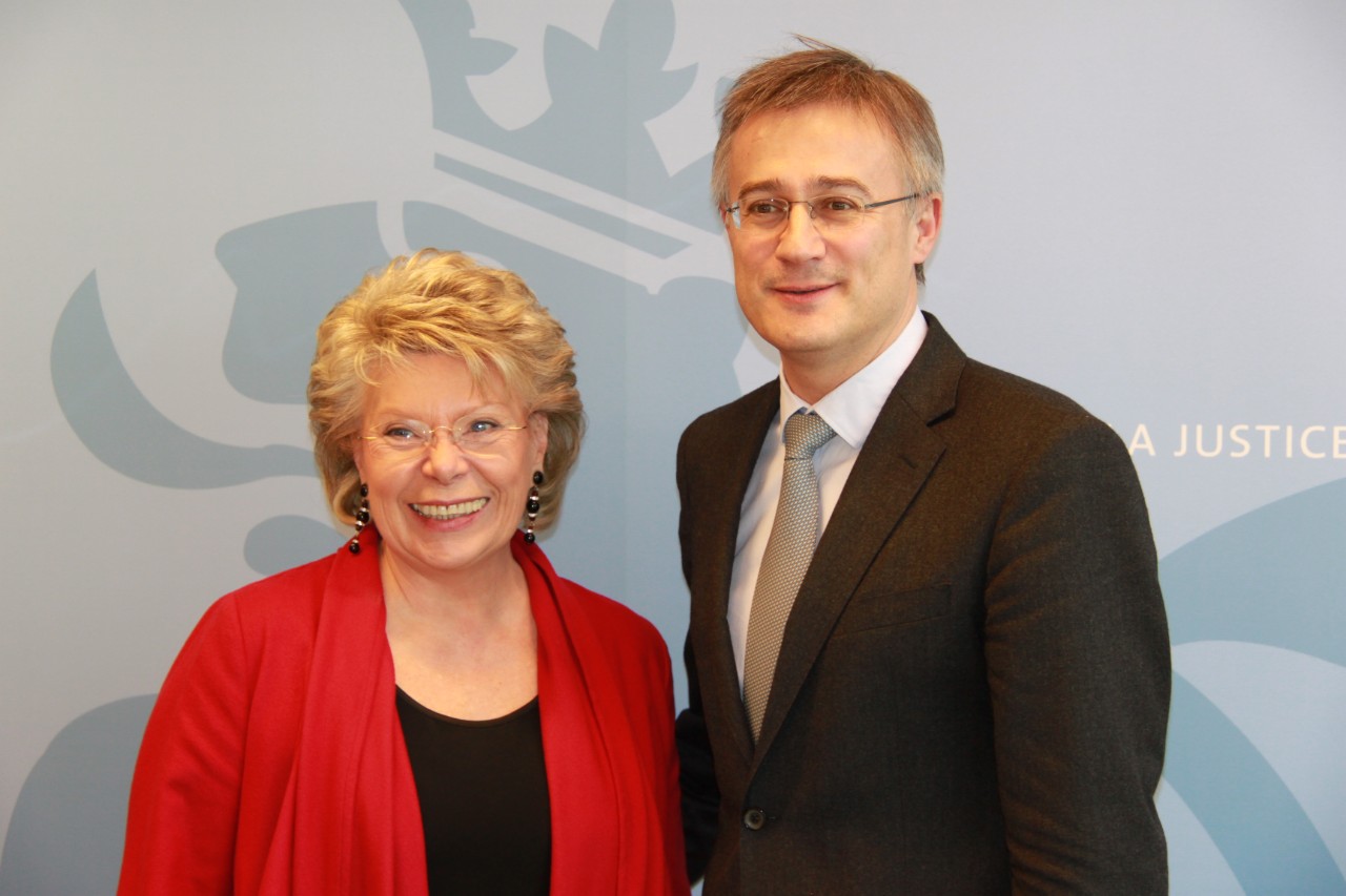 Félix Braz avec Viviane Reding
