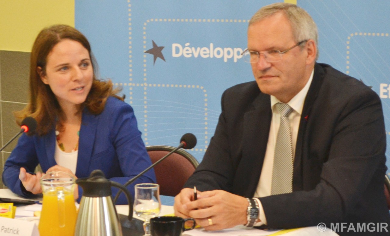 Corinne Cahen, ministre a participé aux "petits déjeuners de l’agglo", organisés par la Communauté d’Agglomération Portes de France – Thionville