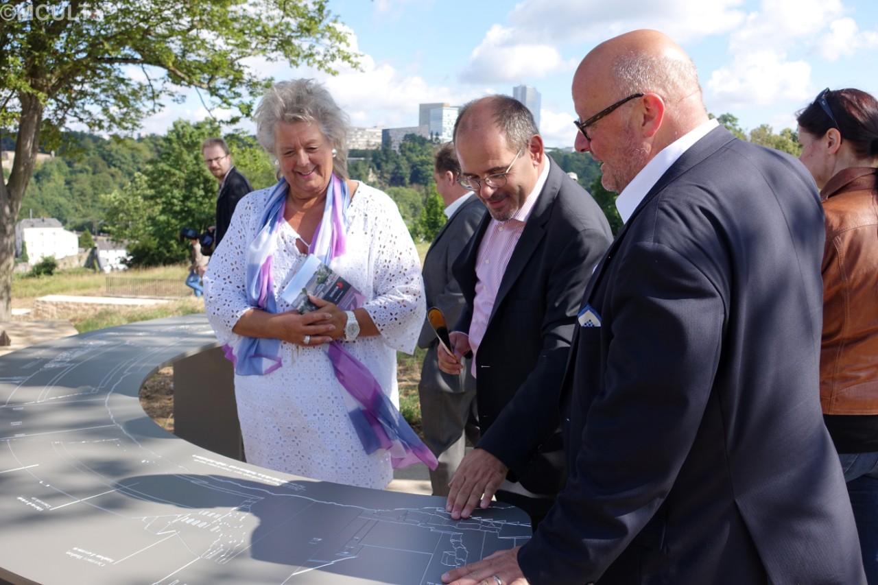 (de g. à dr.) Maggy Nagel, Parick Sanavia, Marc Angel