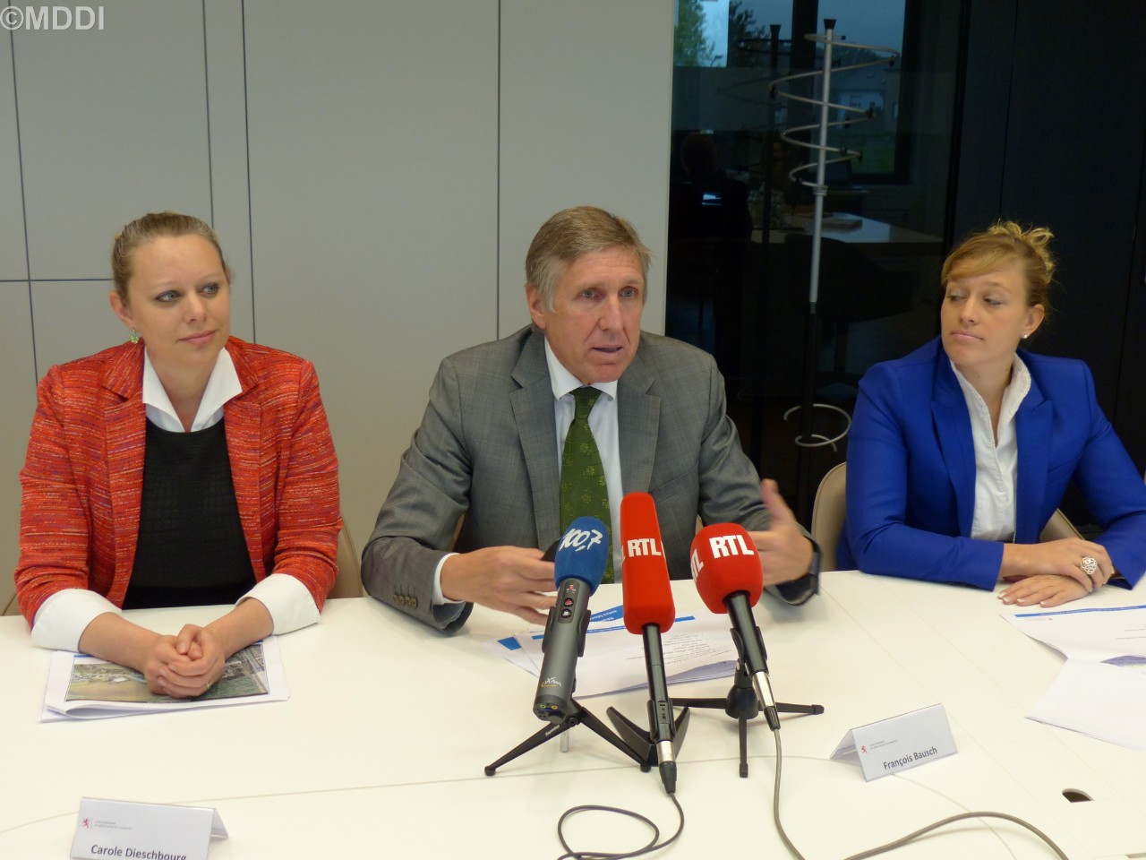 (de g. à dr.) Carole Dieschbourg, François Bausch, Christine Schweich