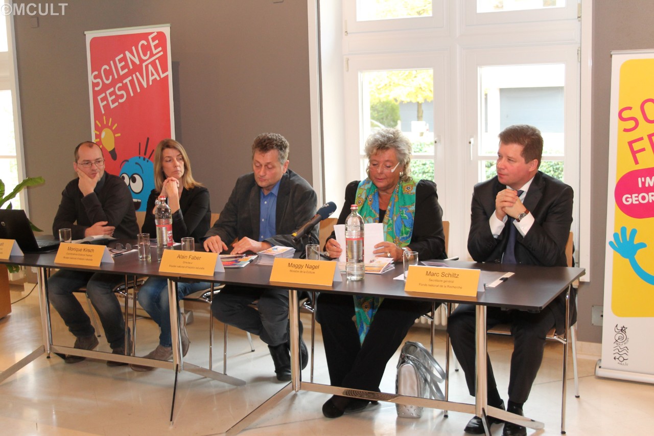 (de g. à dr.) Patrick Delhalt, Monique Kirsch, Alain Faber, Maggy Nagel, Marc Schiltz