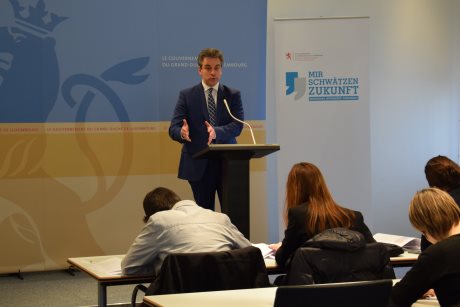 Claude Meisch lors de son intervention