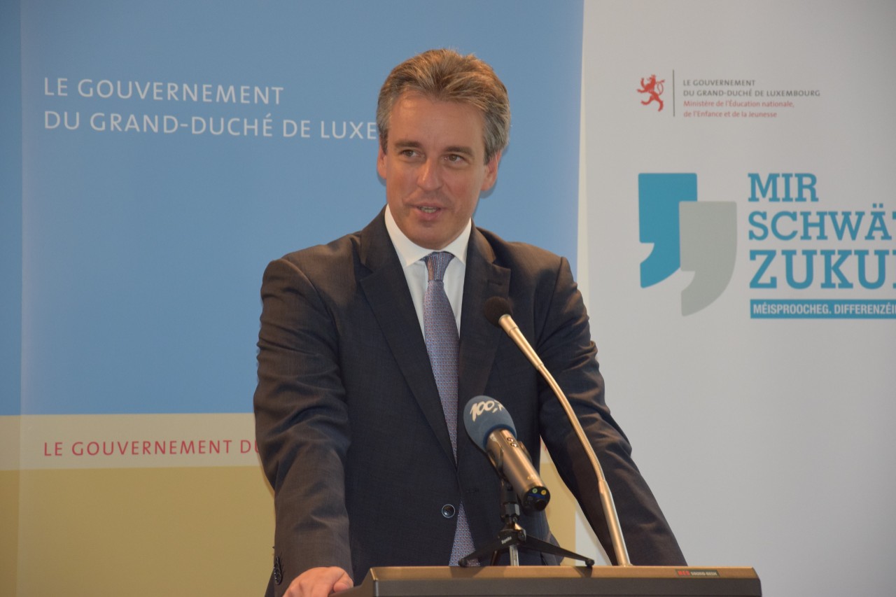 Claude Meisch, ministre de l'Éducation nationale, de l'Enfance et de la Jeunesse
