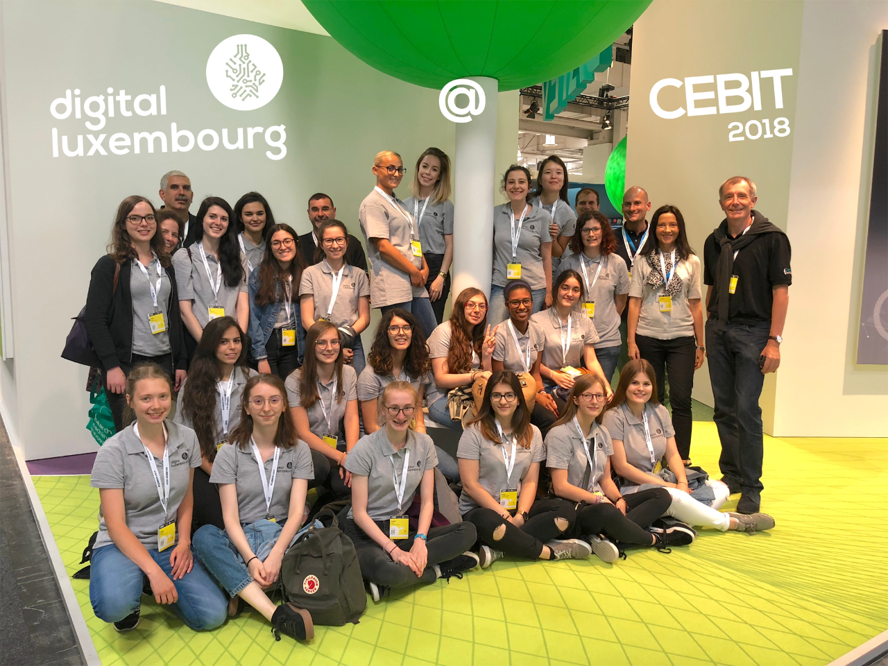 "Girls in ICT Day" - Filles des classes de 2e avec leurs professeurs