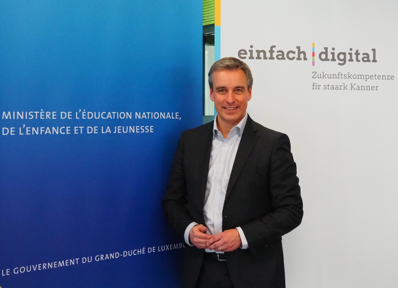 Claude Meisch a présenté les mesures pour renforcer les compétences digitales des enfants.