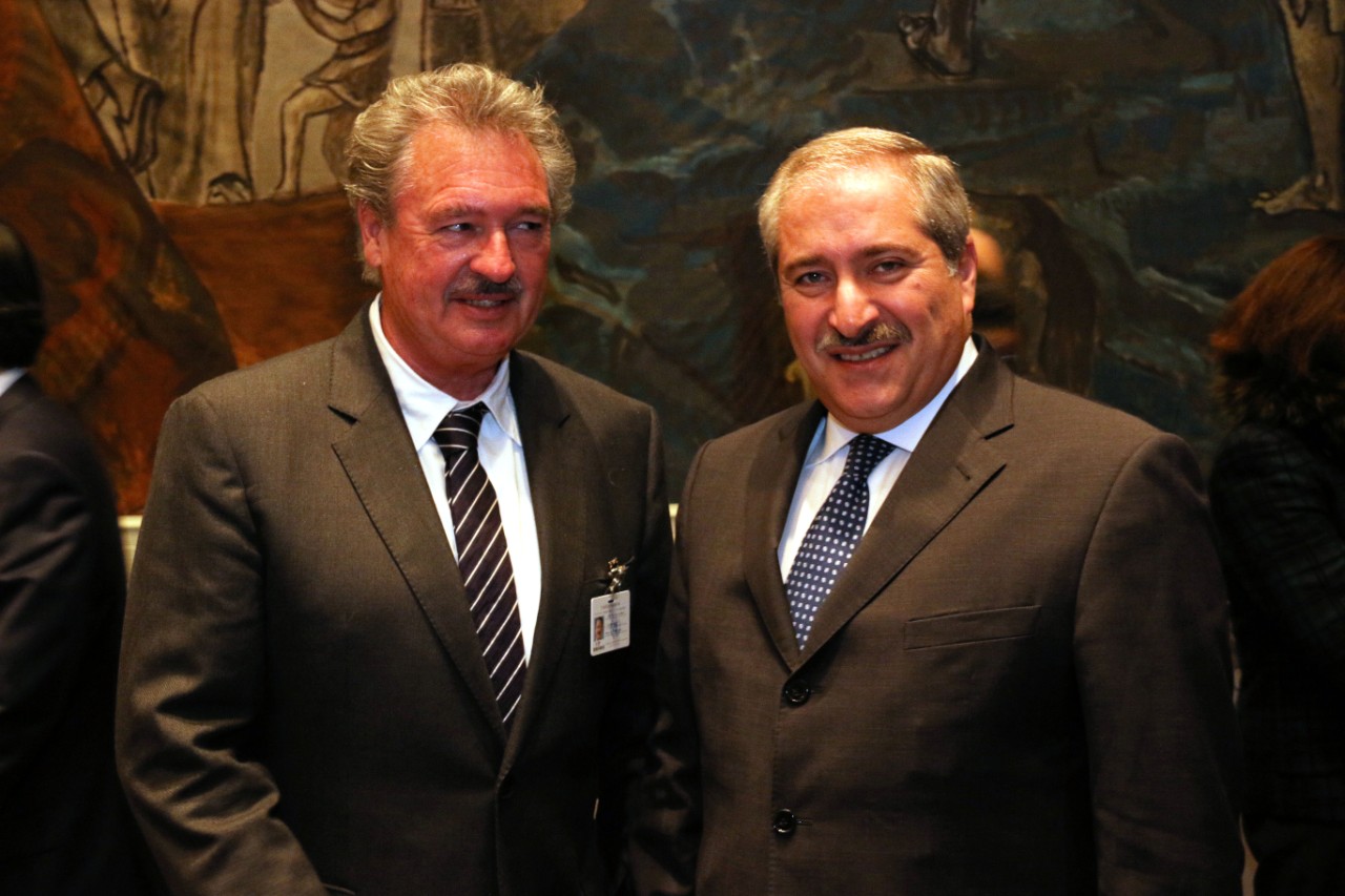 Jean Asselborn avec le ministre des Affaires étrangères de la Jordanie, Nasser Judeh