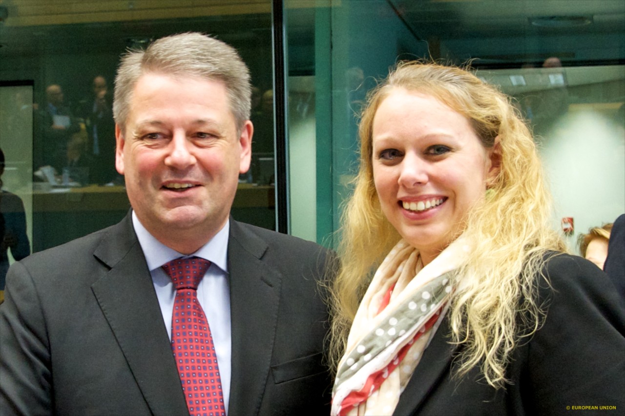 Andrä Rupprechter, ministre fédéral autrichien de l'Agriculture, des Forêts, de l'Environnement et de la Gestion des eaux; Carole Dieschbourg, ministre de l'Environnement