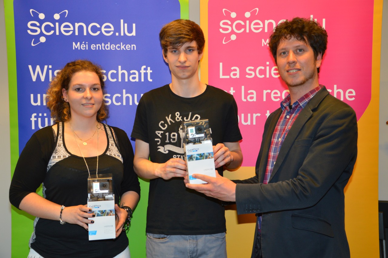 (de g. � dr.) Linda Zinnen ; Gregor Eeckels ; Jean-Paul Bertemes, Fonds national de la recherche 