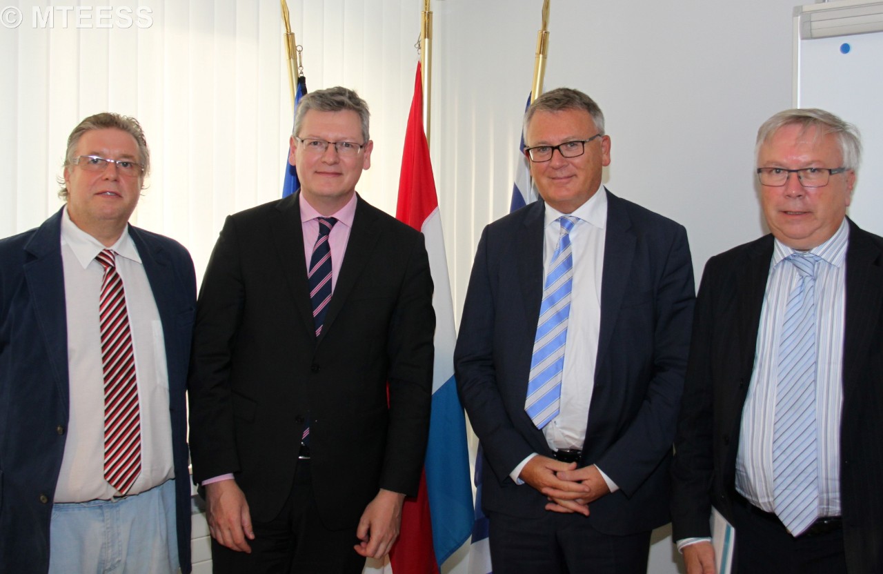 Alain Fickinger, László Andor, Nicolas Schmit, Roger Melmer