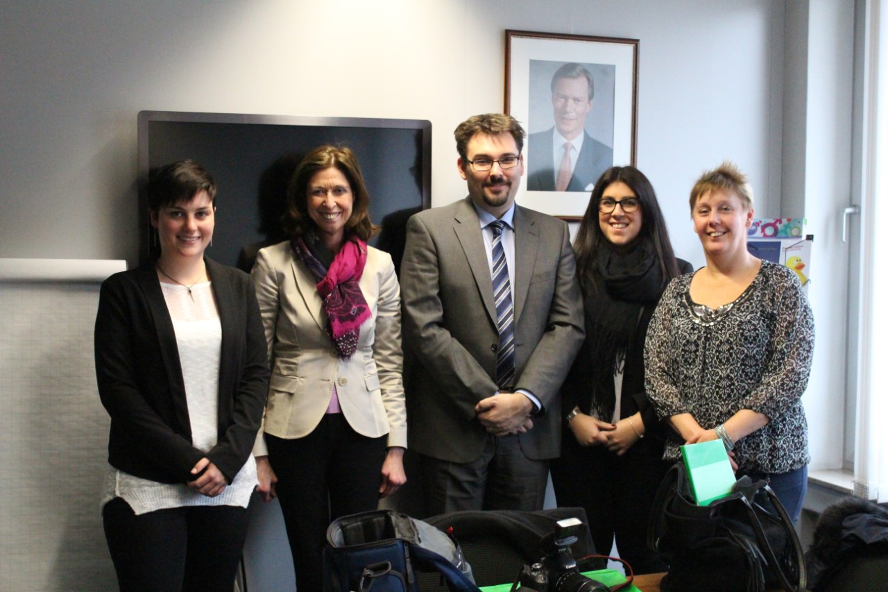 Mme Mandy Noesen, Mme Lydia Mutsch, M. Christophe Knebeler, Mme Chiara Ferring et Mme Astrid Rolz