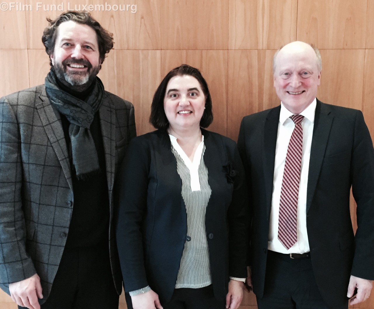 Guy Daleiden, vice-président; Iveta Dimova, general secretary; Peter Dinges, président