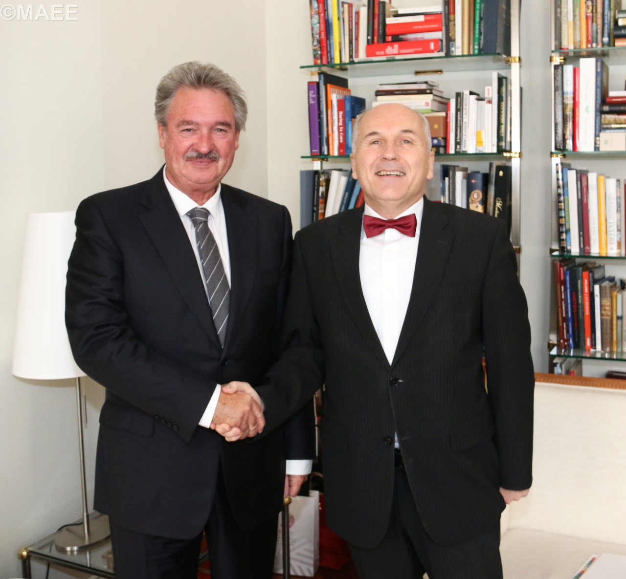Jean Asselborn avec le haut représentant en Bosnie-Herzégovine, Valentin Inzko
