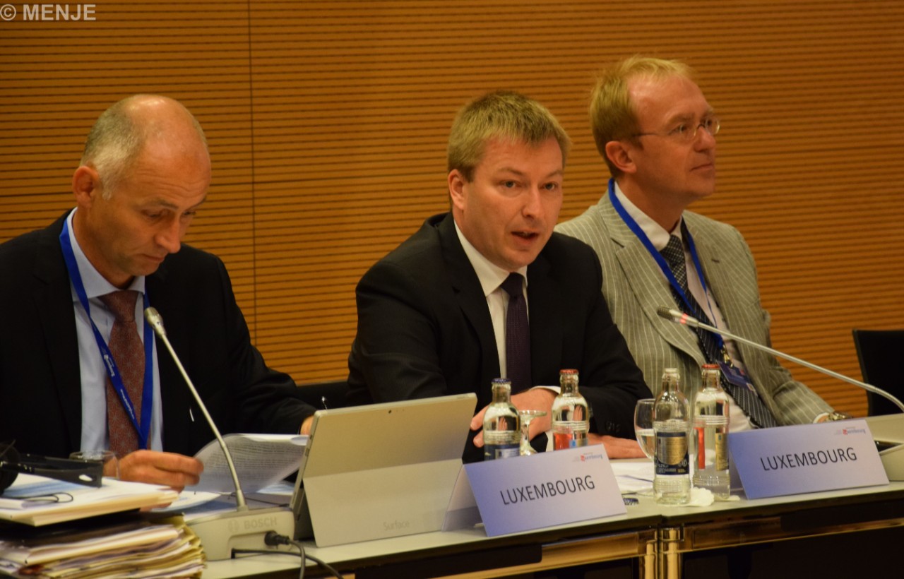 Michel Lanners, premier conseiller de gouvernement; Marc Hansen, secrétaire d'État à l'Éducation nationale, à l'Enfance et à la Jeunesse; Romain Martin, professeur à l'Université du Luxembour