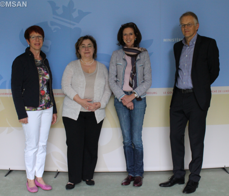 Mariette Fischbach, Dr Danielle Hansen-Koenig, Lydia Mutsch, Dr Fernand Ries