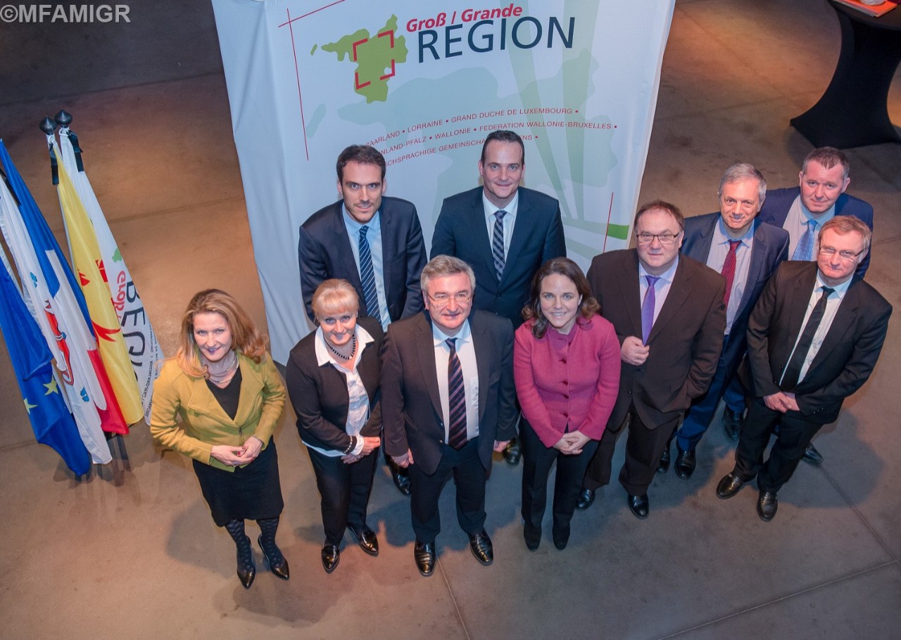 Corinne Cahen au Sommet intermédiaire de la Grande Région sous la Présidence de la Wallonie à Marche-en-Famenne