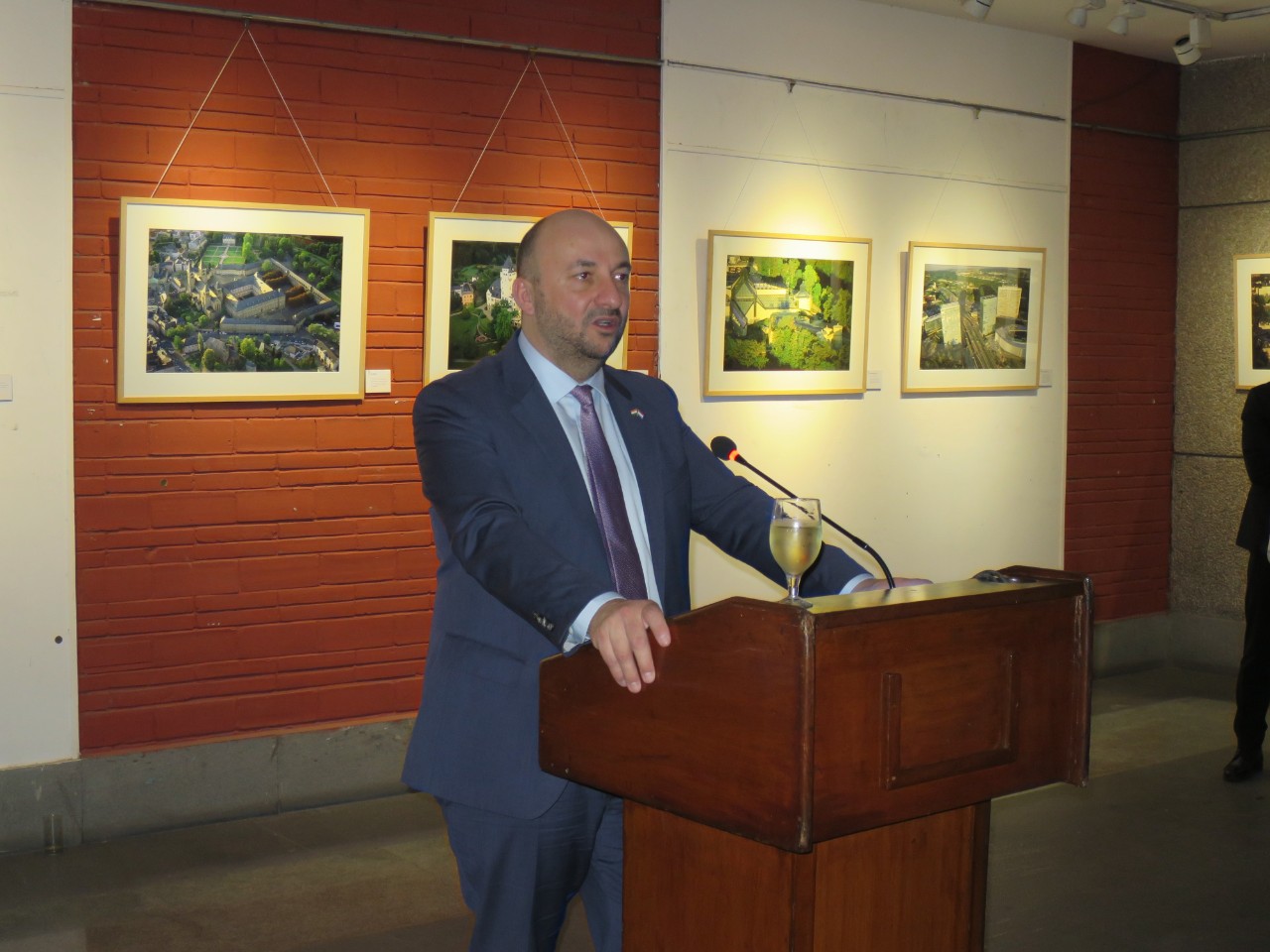 Etienne Schneider lors de l'inauguration