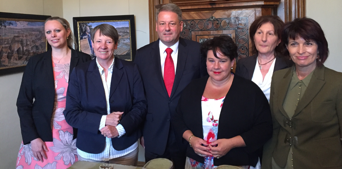 Carole Dieschbourg avec ses homologues: Barbara Hendricks; Andrä Rupprechter; Sharon Dijksma; Marlies Amann-Marxer; Doris Leuthard