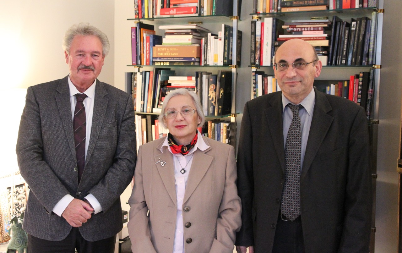 Jean Asselborn; Dr. Leyla Yunus; Dr. Arif Yunus