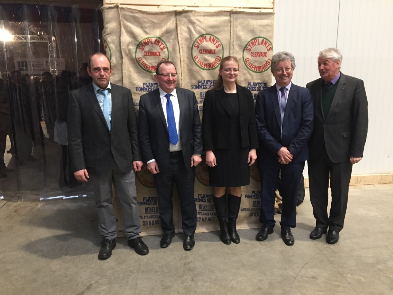 n.c.; Fernand Etgen, Minister für Landwirtschaft, Weinbau und Verbraucherschutz; n.c.; Emile Eicher, Abgeordneter; Léon Wietor, Direktor der ASTA
