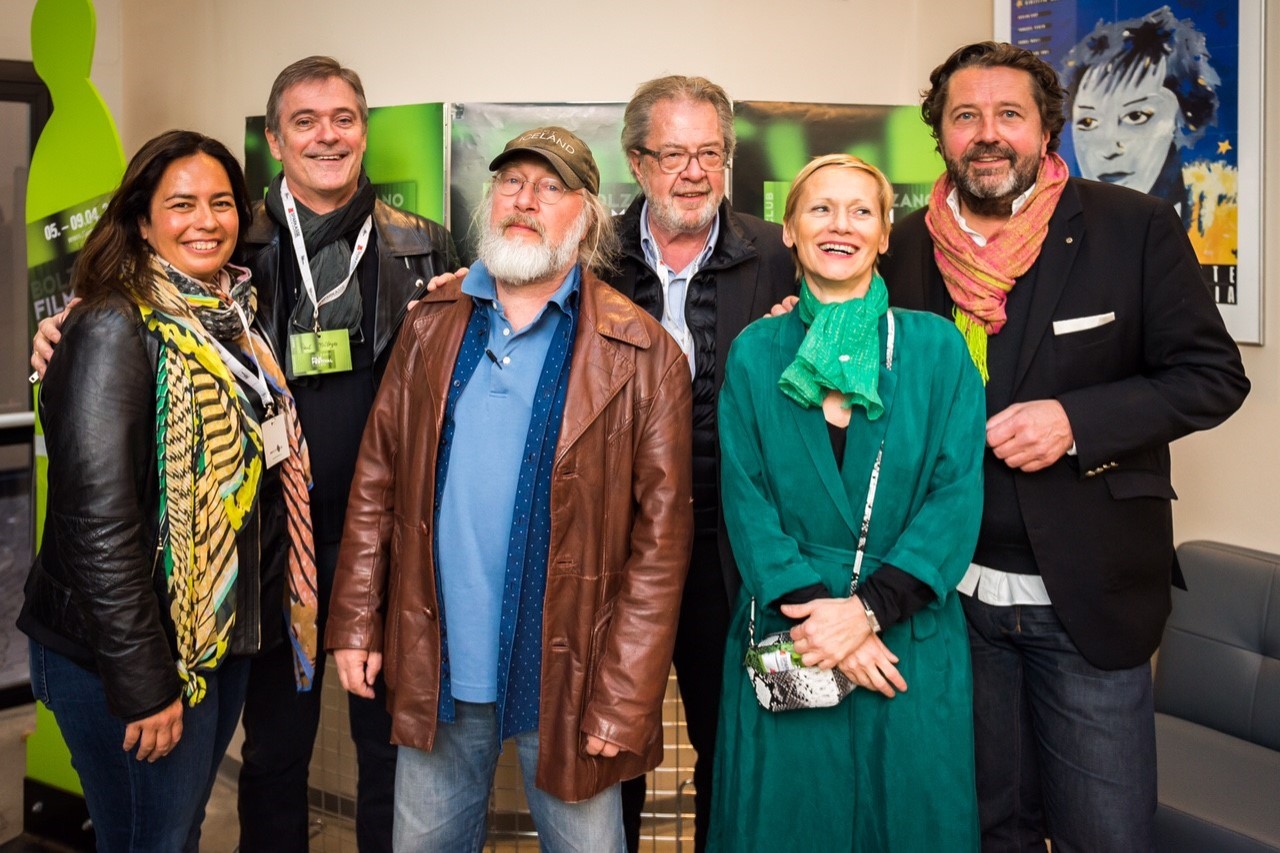Françoise Lentz, Filmfong; Paul Thiltges, PTD; Andy Bausch, réalisateur luxembourgeois; Frank Feitler, scénariste; Valérie Bodson, actrice; Guy Daleiden, directeur du Filmfong