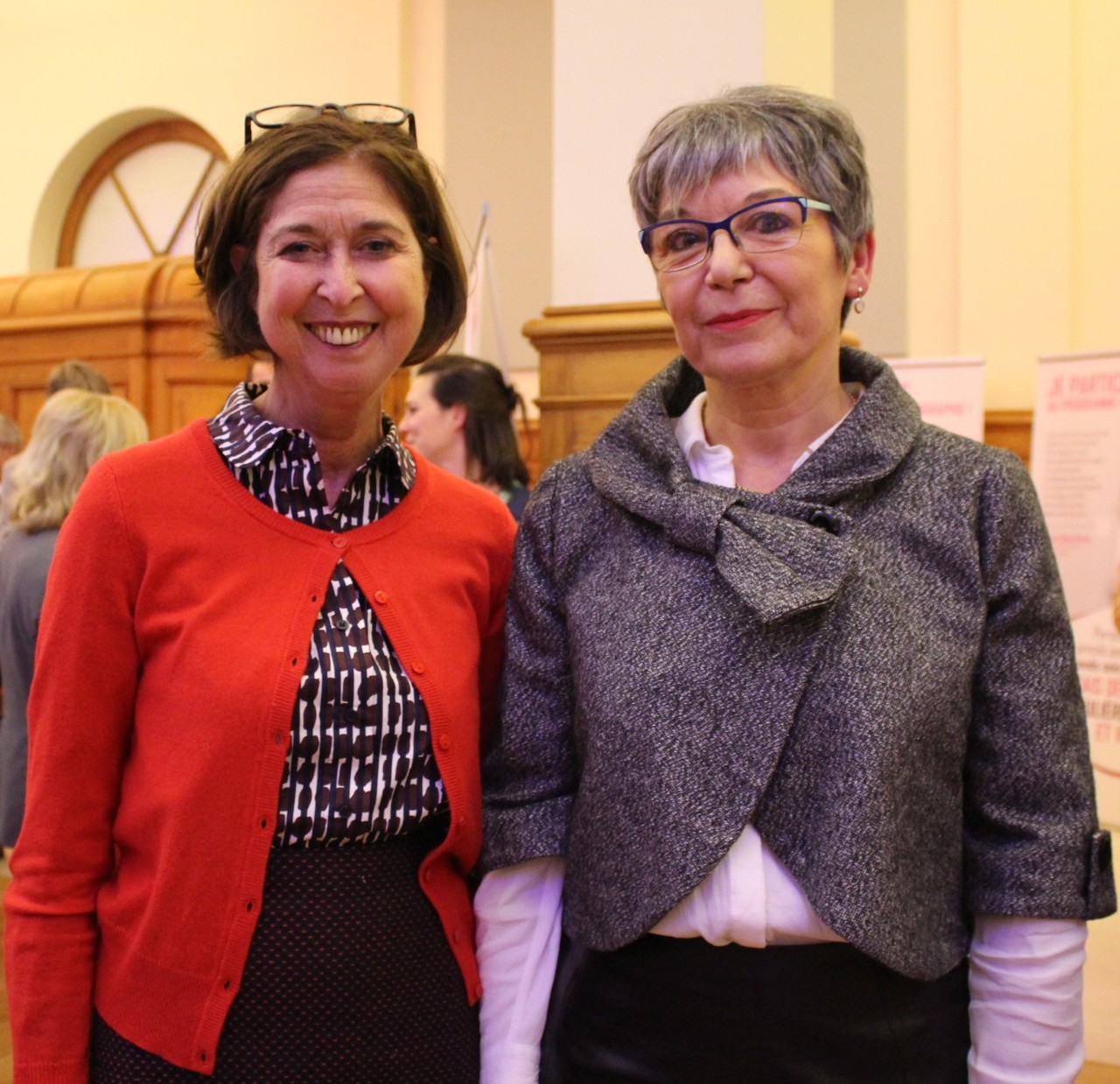 Cérémonie d'anniversaire - Lydia Mutsch, ministre de la Santé et Dr Claire Dillenbourg, responsable du Programme mammographie