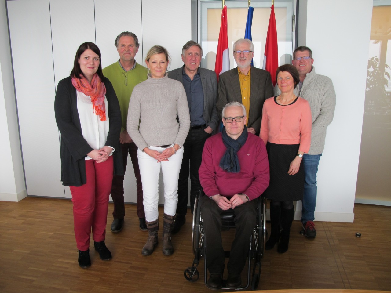 (de g. à dr.) Catherine Molitor, conseil AVR; Peter Vlaming, conseil AVR; Isabelle Medinger, directrice Sécurité routière ASBL; Nico Welter, conseil AVR; Germain Kirsch, conseil AVR; Raymond Schintgen, président AVR; Marie-Paule Max, équipe AVR
