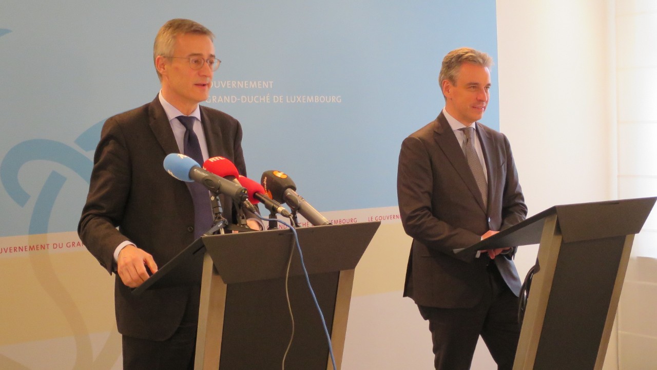Félix Braz et Claude Meisch lors de la présentation de la réforme de la protection de la jeunesse