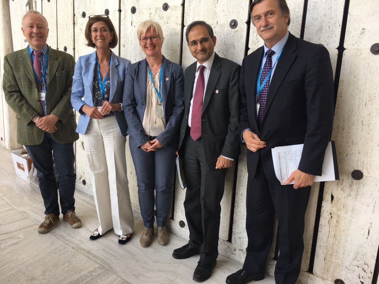 Rencontre de Lydia Mutsch avec différents directeurs de l'OMS