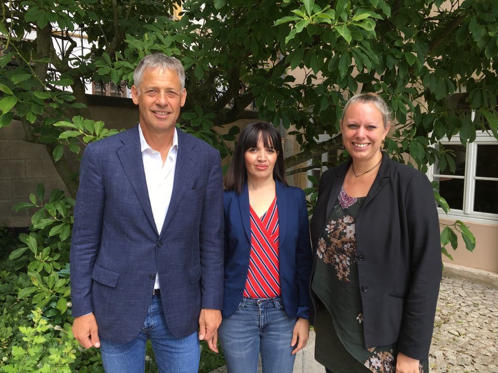 (de g. à dr.) Henri Kox; Lidia Rahal; Carole Dieschbourg, ministre de l'Environnement