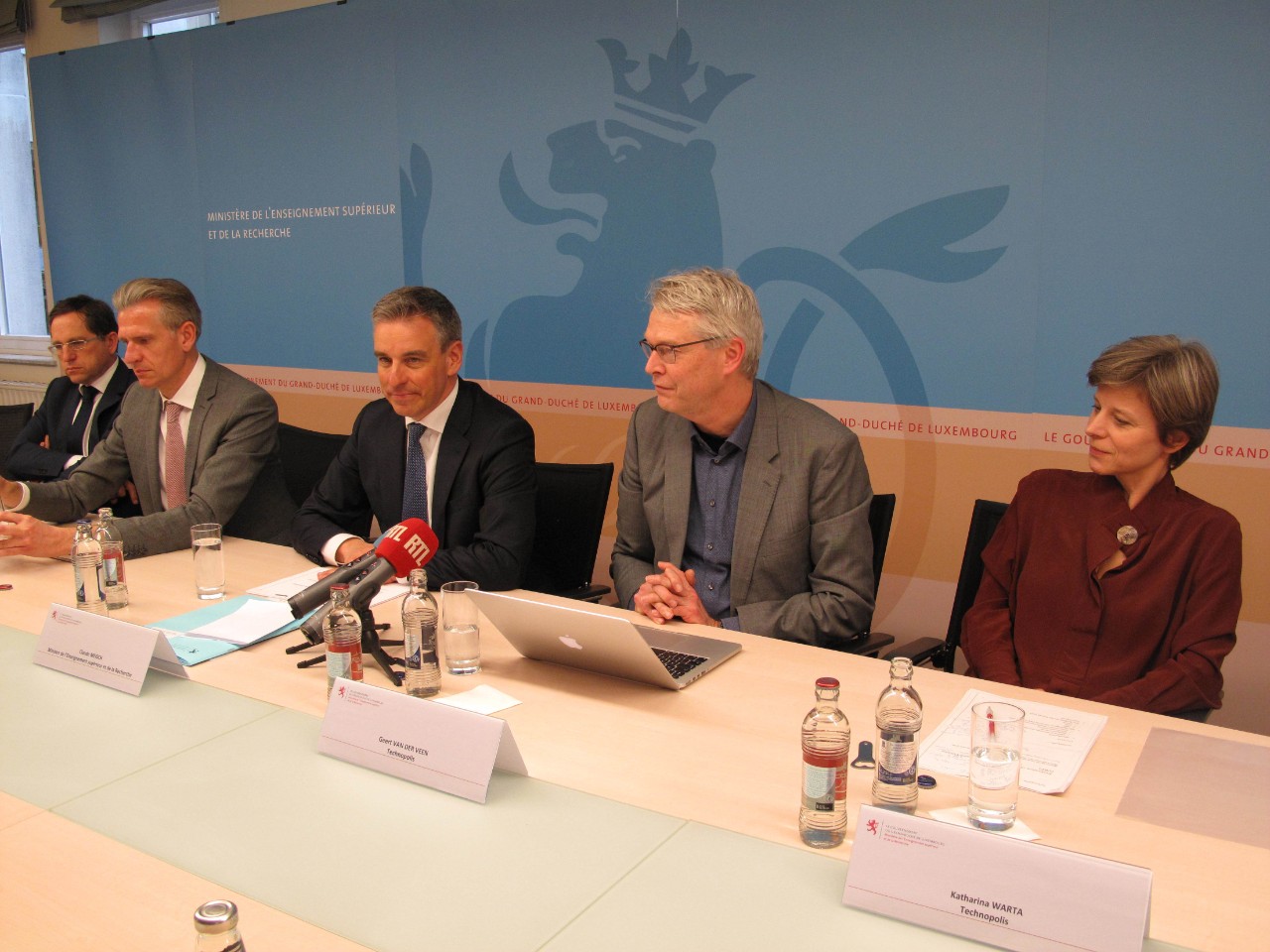 Claude Meisch, ministre de l'Enseignement supérieur et de la Recherche, lors de la présentation des résultats de l'évaluation