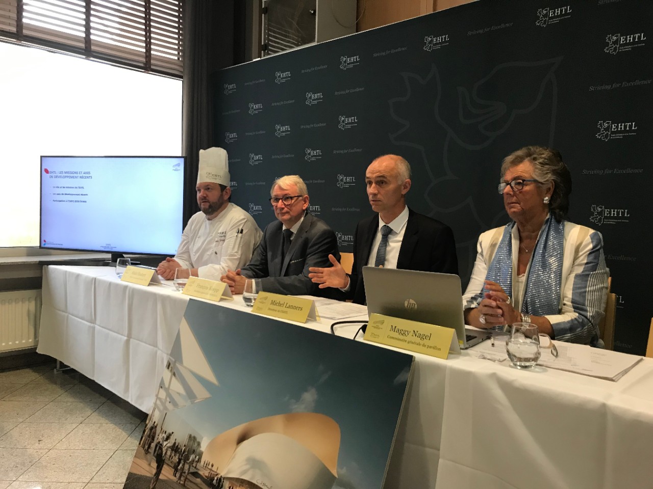 Présentation du concept gastronomique du pavillon luxembourgeois lors de l'Expo 2020 à Dubaï